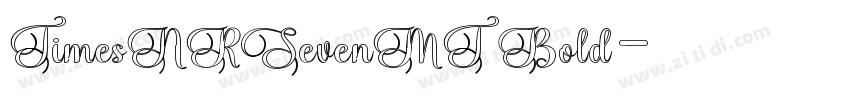 TimesNRSevenMT Bold字体转换